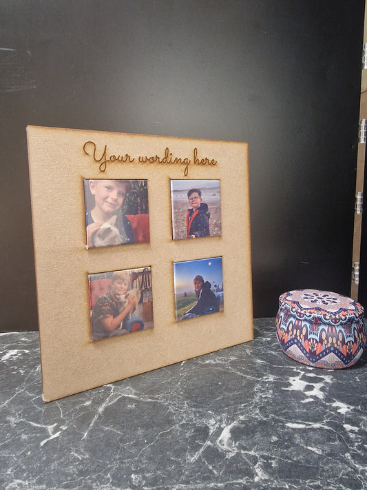 Photo Magnet Wooden Frame
